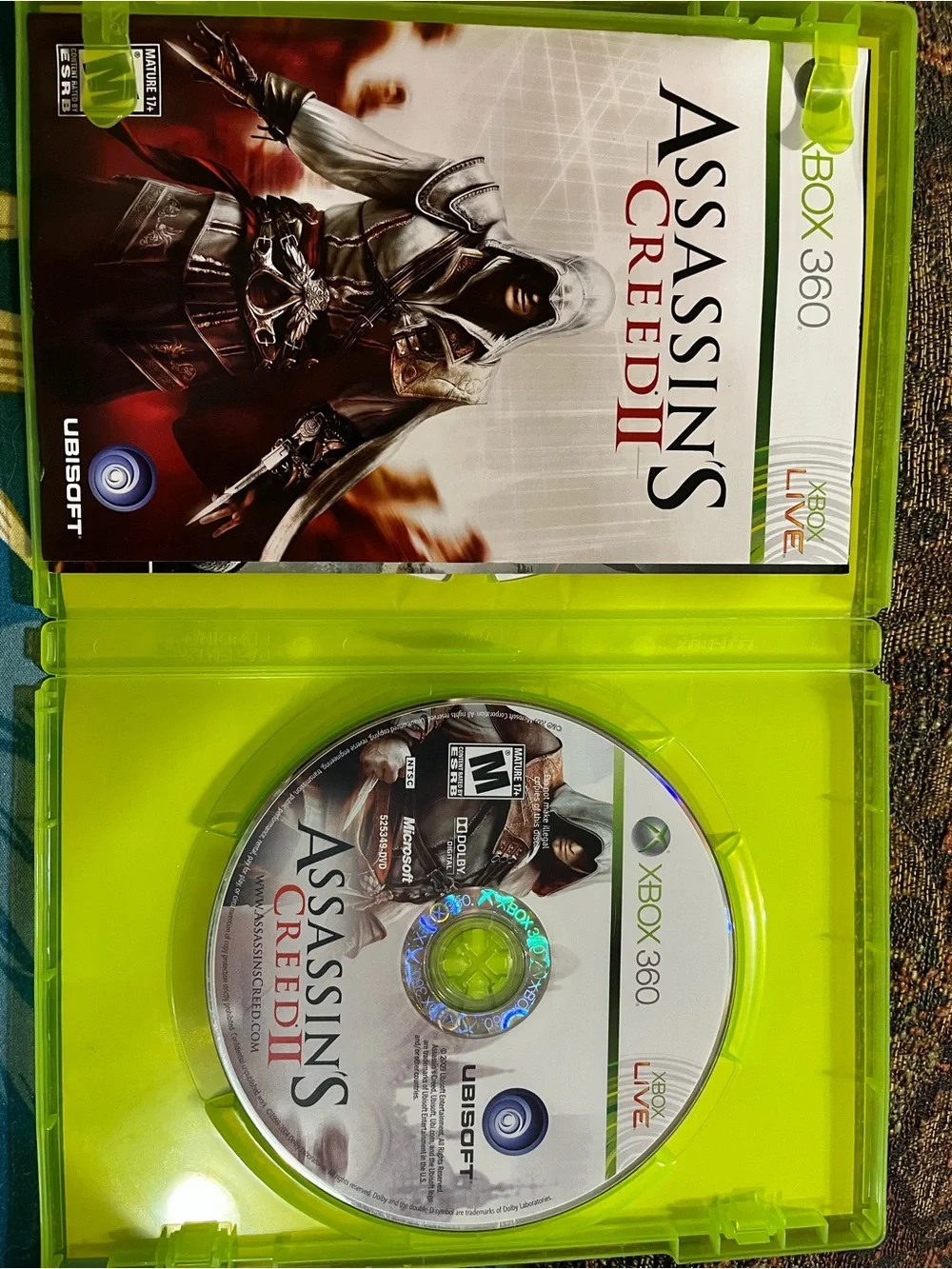 Assassin's Creed II for Xbox 360 - White and Red Cover by